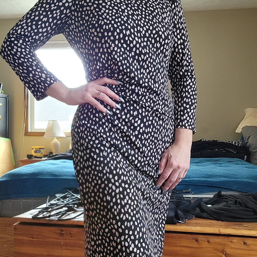 High Neck Business Dress